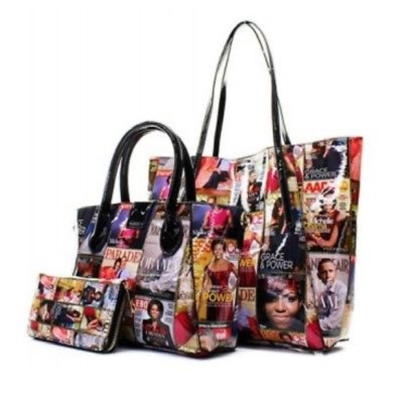 Michelle Obama Bag 3 in 1 Classic Tote Satchel and - Picture 4 of 6